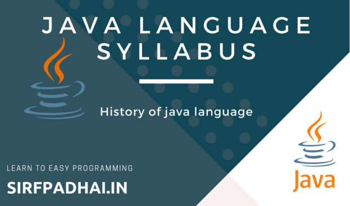 java language syllabus