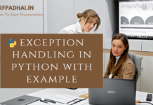 exception handling in python with example exception handling in python with example