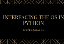 interfacing the os in python|operating system interface in python interfacing the os in python