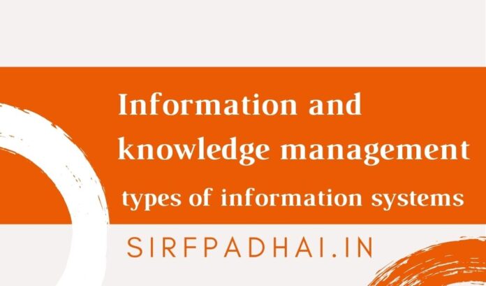 types of information systems