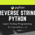 Reverse string in python | Syntax for reverse() List Method in Python. reverse string python