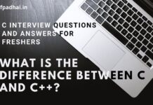 What is the difference between C and C++? |c interview questions and answers for freshers c interview questions and answers for freshers
