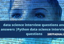 Data science interview questions and answers |Python data science interview questions. interview questions and answers