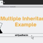 Multiple inheritance in C++ example | Multiple Inheritance Example| what is multiple inheritance ? Multiple Inheritance Example