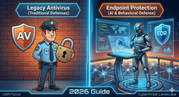 Endpoint Protection vs Antivirus 2026 Comparison USA